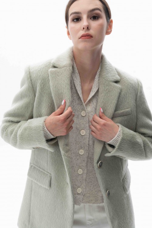  Mint Alpaca Jacket