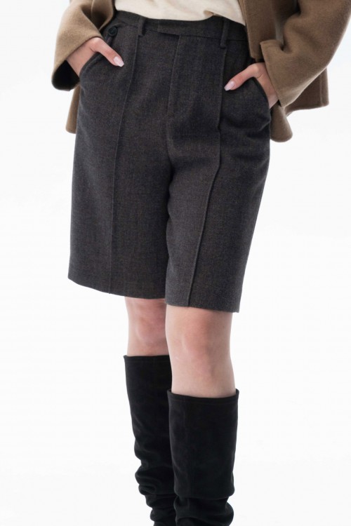 Charcoal Tailored Shorts