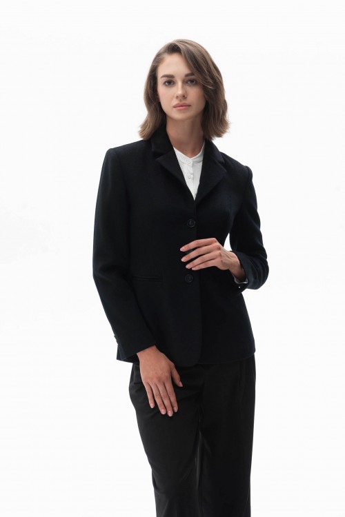 Charcoal Wool-Cashmere Blazer